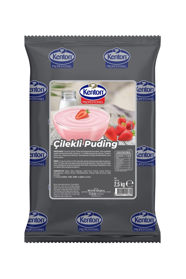 Profesyonel Puding Çilekli 2.5 KG