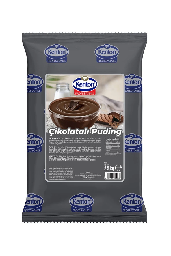 KENTON Profesyonel Puding Çikolatalı 2.5 KG