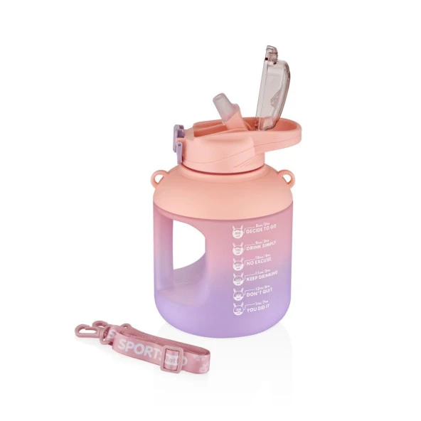 Vagonlife VGN2302 1100ml Pembe Matara - Resim 2