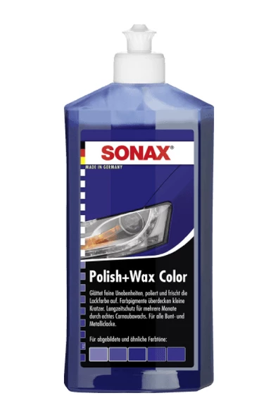 Sonax Renkli Nano Parlatıcı ve Koruyucu Cila Mavi 500 ml