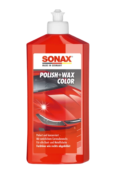 Sonax Renkli Nano Parlatıcı ve Koruyucu Cila Kırmızı 500 ml - 1