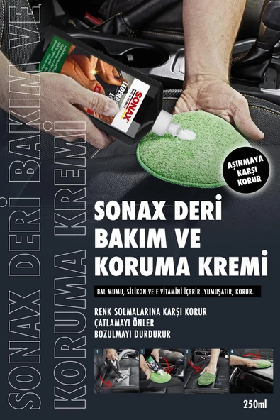 Sonax Deri Bakım ve Koruma Kremi 250 ml - 2