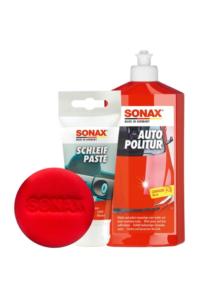 Sonax Hızlı ve Kolay Çizik Giderme ve Parlatma Seti (Eko)