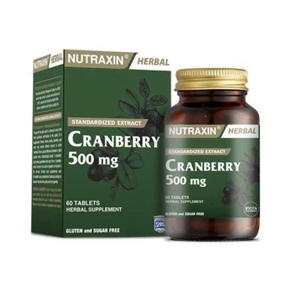 Nutraxin Cranberry 500 mg 60 Tablet ürün görseli 1