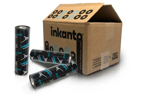 Wax-Resin Ribon Siyah 110mm x 74mt (1/2 İnç) - 3