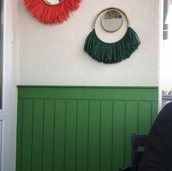 Renkli Duvarlar Iskandınav Model( 54 X 104 Cm )Dekoratif Duvar Paneli Boyanabilir Ahşap 6 Mm Ham Mdf Duvar Paneli