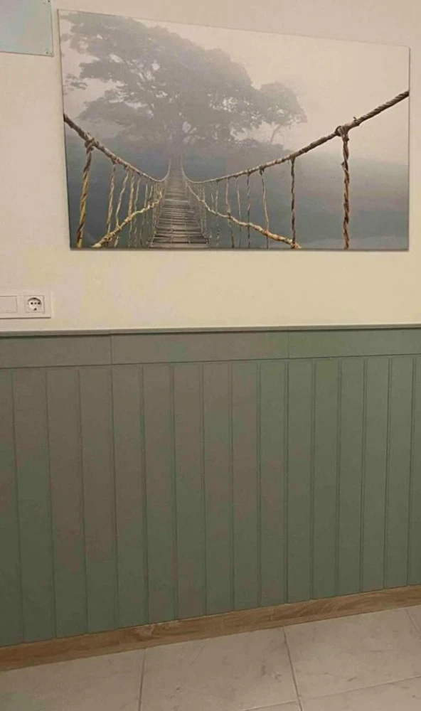 Renkli Duvarlar Iskandınav Model( 54 X 104 Cm )Dekoratif Duvar Paneli Boyanabilir Ahşap 6 Mm Ham Mdf Duvar Paneli - 2