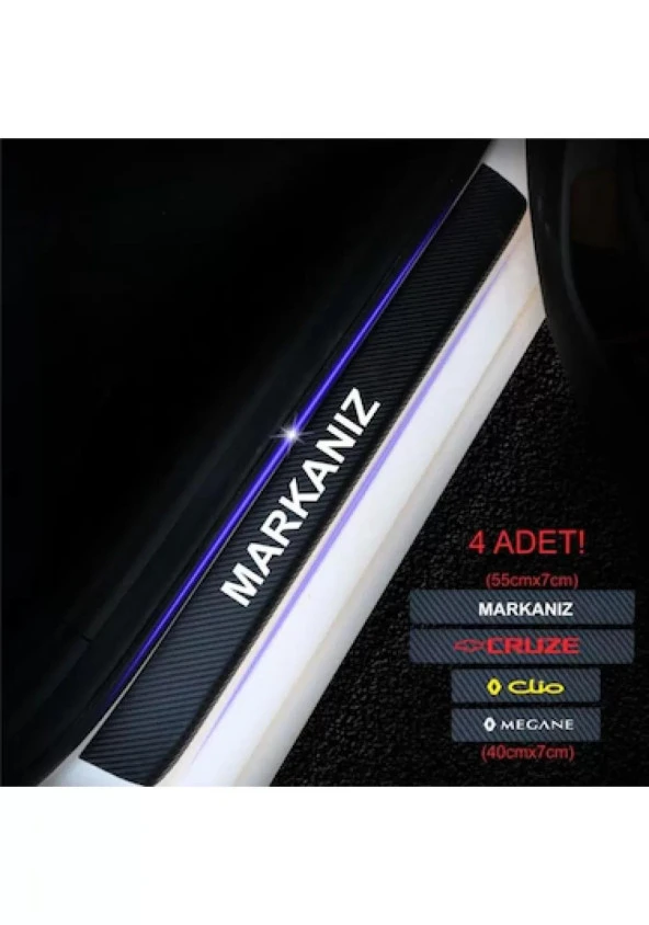 Alfa Romeo Giulia İçin  Uyumlu   Oto Kapı eşikleri Sticker Karbon 4 Adet