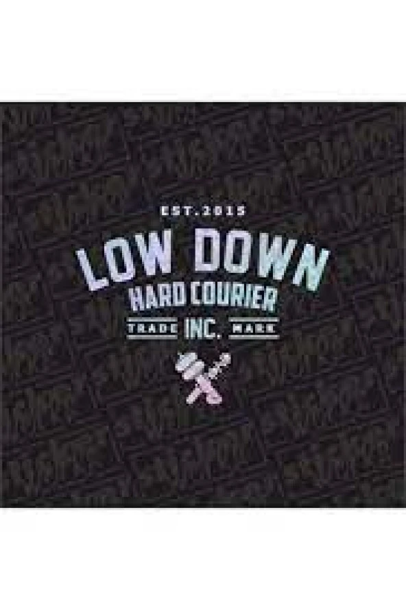Low Down Hard Courier Arka Cam yeni süper hologram Sticker