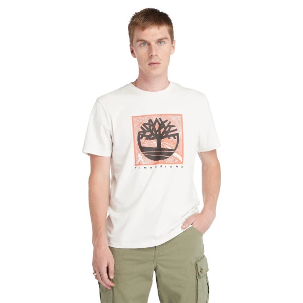 Timberland Short Sleeve Front Graphic Tee Erkek T-Shirt TB0A5UDBCM91
