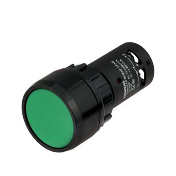 Siemens 22mm  LED’li Buton Metal Yeşil 230V AC
