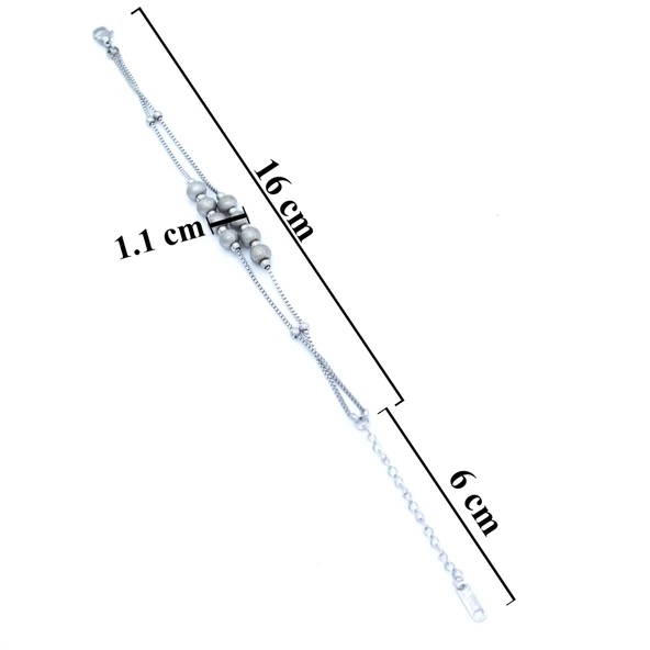 Dorika Toplu Bileklik Çelik Zincir BLK-720 - Resim 5