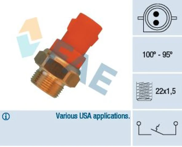 FAN MÜŞÜRÜ 98-103 FOCUS 1.6-1.8 16V-FIESTA 1.1-1.3 1989-95-ESCORT 1.3 86-99