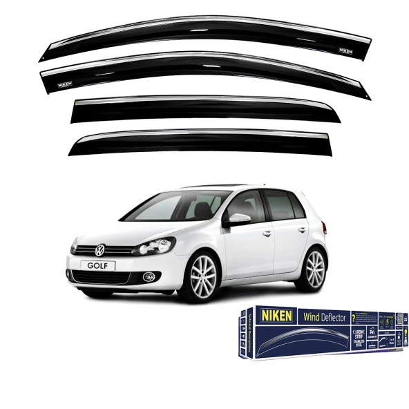 GOLF 6 ARACA ÖZEL NİKEN KROMLU CAM RÜZGARLIĞI 2009 2010 2011 2012 2013 2014 2015 2016 ürün görseli 1