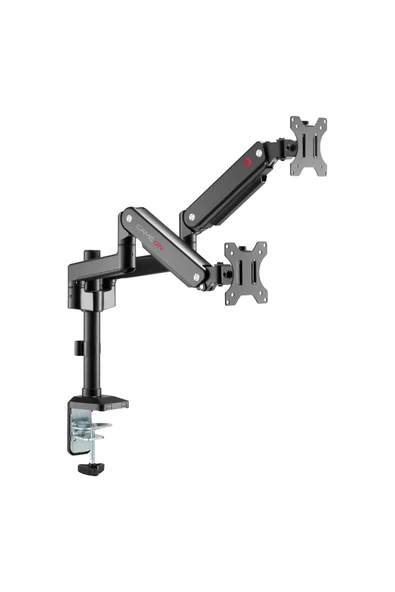 Gameon GO-2045 Gazlı Yay Çift Monitör Kolu 17" - 32"