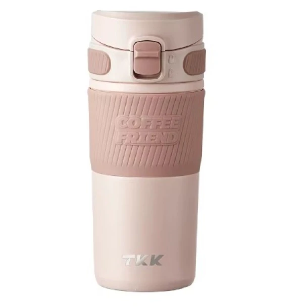 Vagonlife TKK T-2001 450ml Paslanmaz Çelik Termos Matara (Pink)