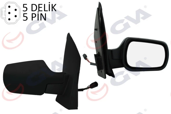 DIŞ DİKİZ AYNASI SAĞ FIESTA 2002- ELEKTRİKLİ ISITMALI 5 FİŞ VM-312EHR