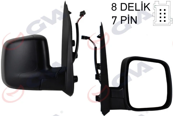 DIŞ DİKİZ AYNASI SAĞ FIORINO BIPPER NEMO 2007- ELEKTRİKLİ ISITMALI SENSÖRLÜ 7 FİŞ VM-6115EHSR