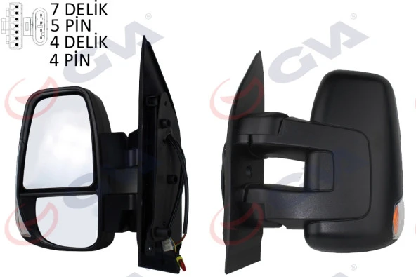 DIŞ DİKİZ AYNASI SOL DAILY 2014- ELEKTİRİKLİ ISITMALI SİNYALLİ VM-6852EHSL