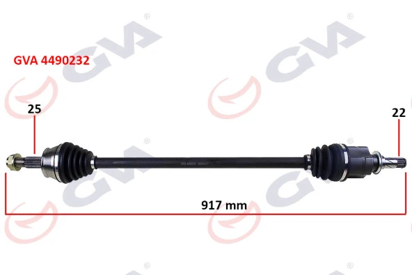 KOMPLE AKS SAĞ CORSA D 1.3 CDTI -2006 DTJ 917mm