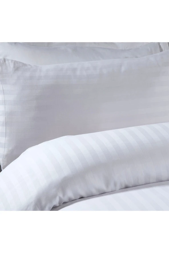 Çizgili Çift Kişilik Nevresim Seti - Resim 2