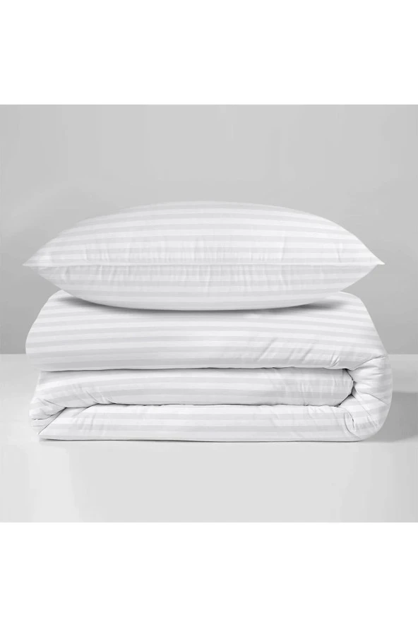 Çizgili Çift Kişilik Nevresim Seti ürün görseli