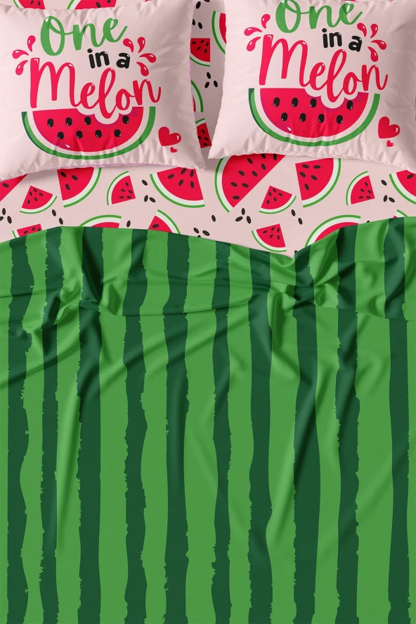 Watermelon Çift Kişilik Nevresim Takımı - Resim 3