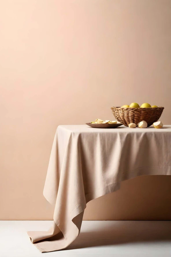 Klasik Yuvarlak Masa Örtüsü 160 cm - 3