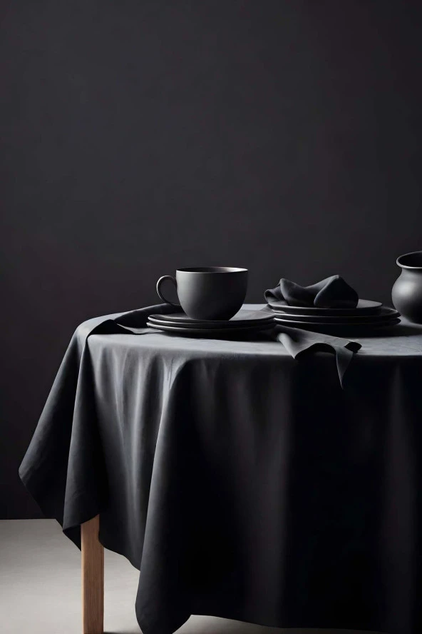 Klasik Yuvarlak Masa Örtüsü 160 cm - 3