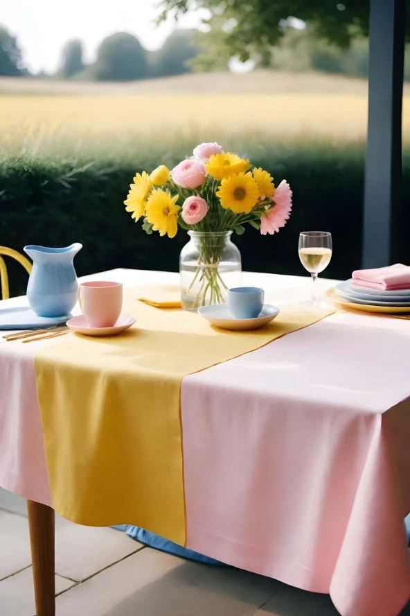 Klasik Dikdörtgen Masa Örtüsü 140x200 cm - 2