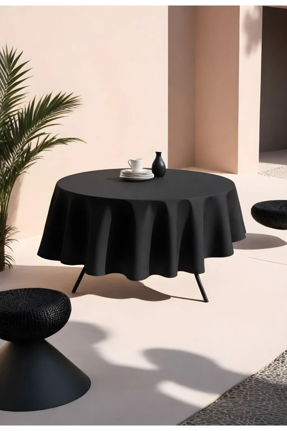 Klasik Yuvarlak Masa Örtüsü 160 cm - 2