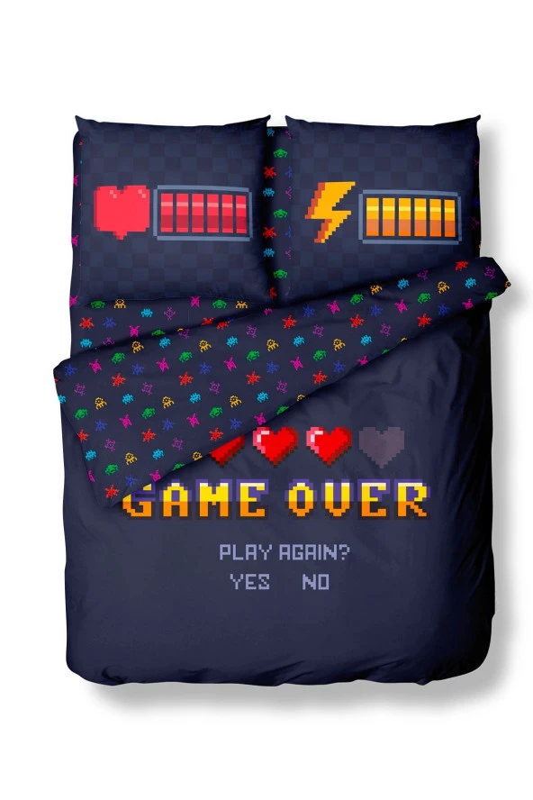 - Game Over Çift Kişilik Nevresim Takımı - 3