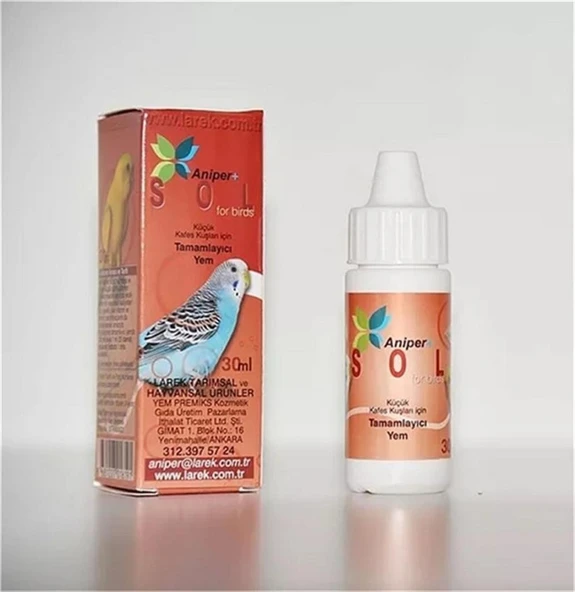 Aniper Sol Kafes Kuşları İçin Aminoasit Vitamin 30 ml - Resim 2