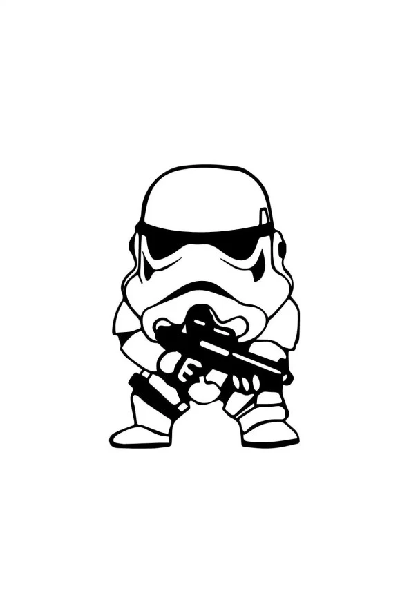 Yıldız Savaşçısı Oto özel yeni sticker Siyah 25 x 35 cm