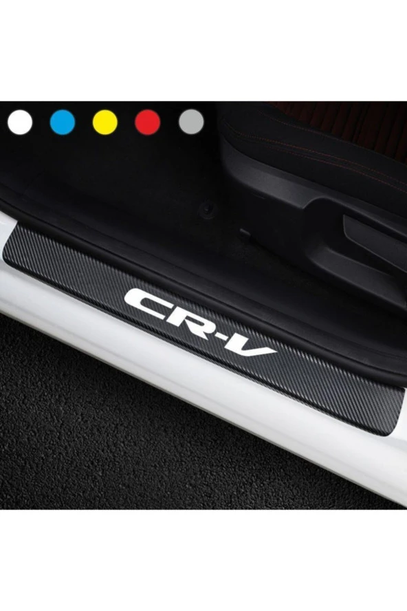 Honda Crv İçin Uyumlu  Aksesuar Oto Kapı Eşiği özel yeni sticker Karbon 4 Adet