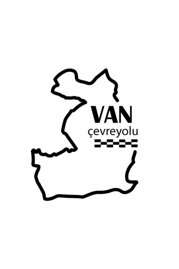 Van Çevreyolu özel yeni sticker 12*9 Cm