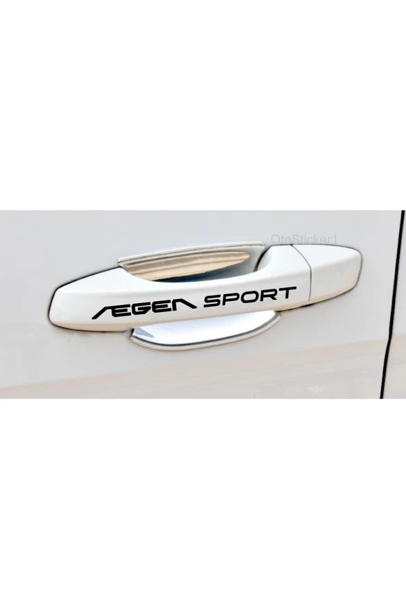 Fiat Egea Sport İçin Uyumlu  Aksesuar Kapı Kolu özel yeni sticker Set 8 Adet 10*1,5 Cm