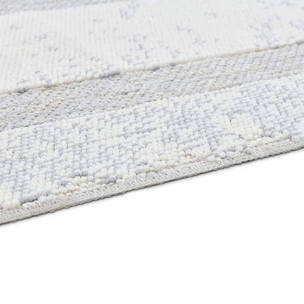 Trinket Serisi Krem Yumuşak Bukle Dekoratif Kilim T223A - 3
