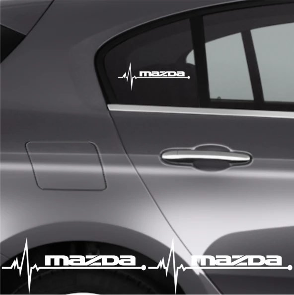 Mazda Rx İçin Uyumlu  Aksesuar Oto Ritim özel yeni sticker 2 Adet 20*9 Cm