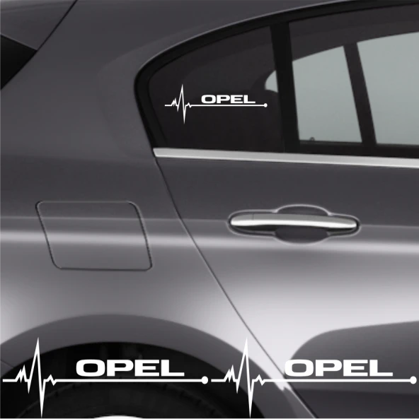 Opel Crossland İçin Uyumlu  Aksesuar Oto Ritim özel yeni sticker 2 Adet 20*9 Cm