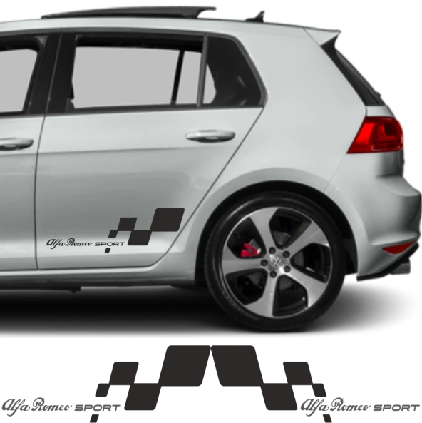 Alfa Romeo 147 İçin Uyumlu  Aksesuar Yan Sport 56*26