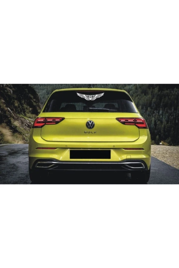 Volkswagen İçin Uyumlu  Aksesuar Kanat Oto Arka Cam özel yeni sticker 25 Cm