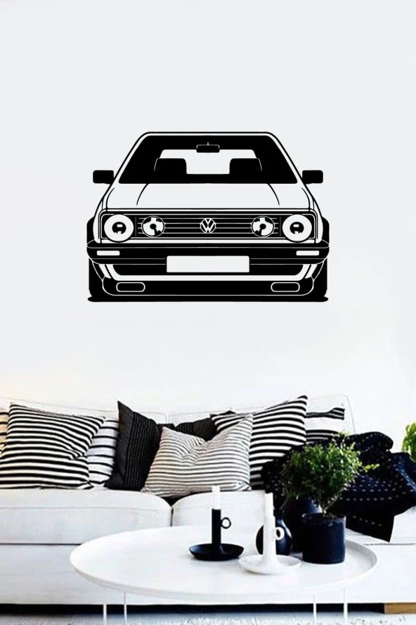 Golf Modifiyeli Araba Duvar özel yeni sticker Yapıştırma (SUDAN VE NEMDEN ETKİLENMEZ)