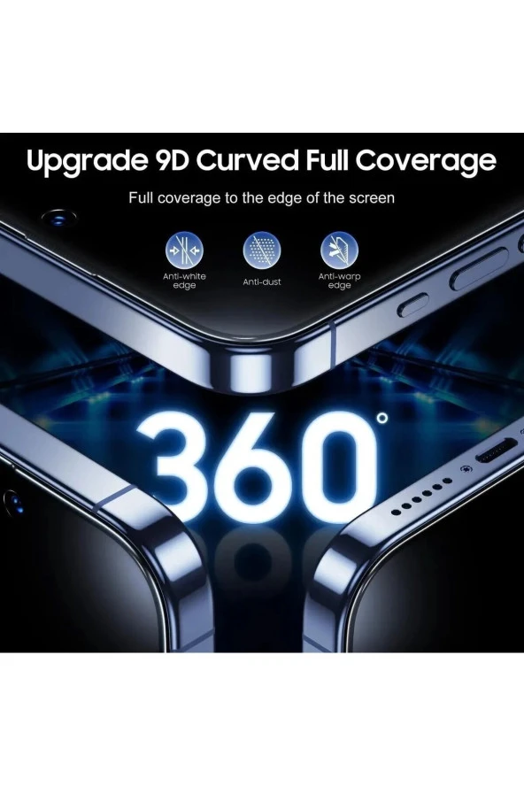 İphone 11 Pro Max Hayalet Cam Ekran Koruyucu Tam Kaplayan Otomatik Hizalamalı Toz Önleyici Hd cam - 5
