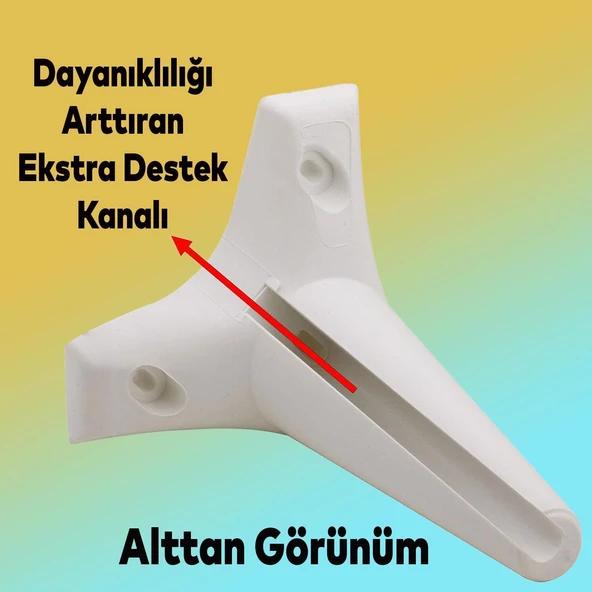 20'li Set Aspen Lüks Mobilya Koltuk Kanepe Tv Ünitesi Yükseltme Destek Ayağı 15 cm Beyaz Ayakları - 5