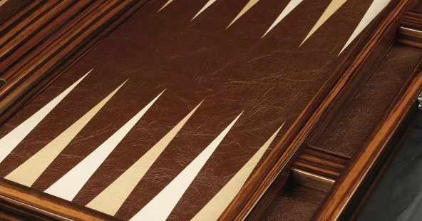 Yenigün Premium Deri Tavla Abanoz - Resim 3