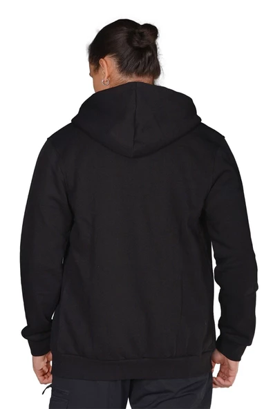 Diadora İmola - Erkek Siyah Pamuklu Tam Fermuarlı Spor Sweatshirt - DDTAM1050049 - 3