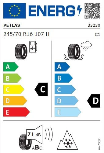 Petlas Explero A/S PT411 245/70 R16 107H 4 Mevsim Lastik - 2025 - Resim 2