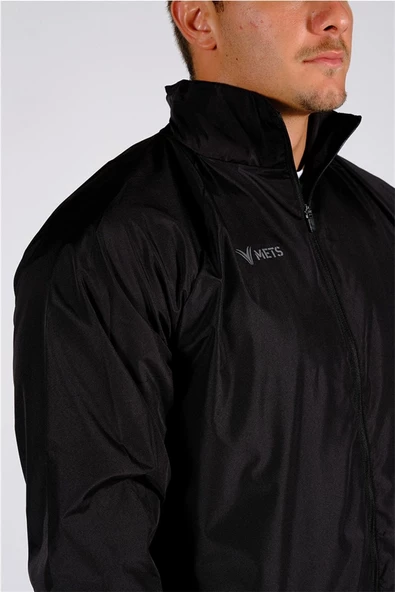 Mets Strike - Unisex Siyah Astarlı Spor Yağmurluk - 60YĞM08 - 3