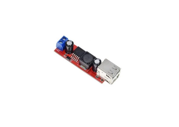 LM2596 Çift USB Çıkışlı Voltaj Düşürücü Regülatör - 5V-3A - Resim 2